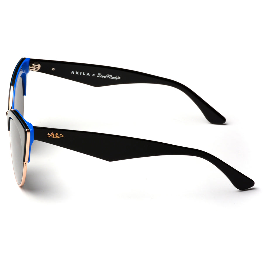 Akila x Love Made Cat Eye Sunglasses - Black