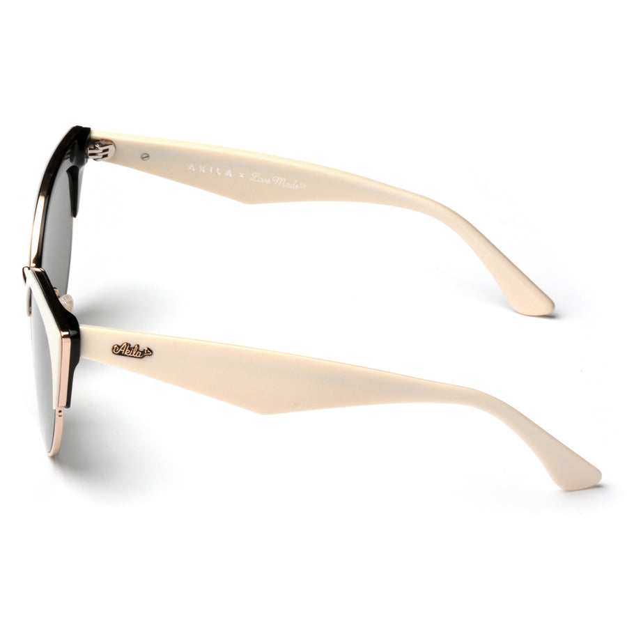 Akila x Love Made Cat Eye Sunglasses - Ivory