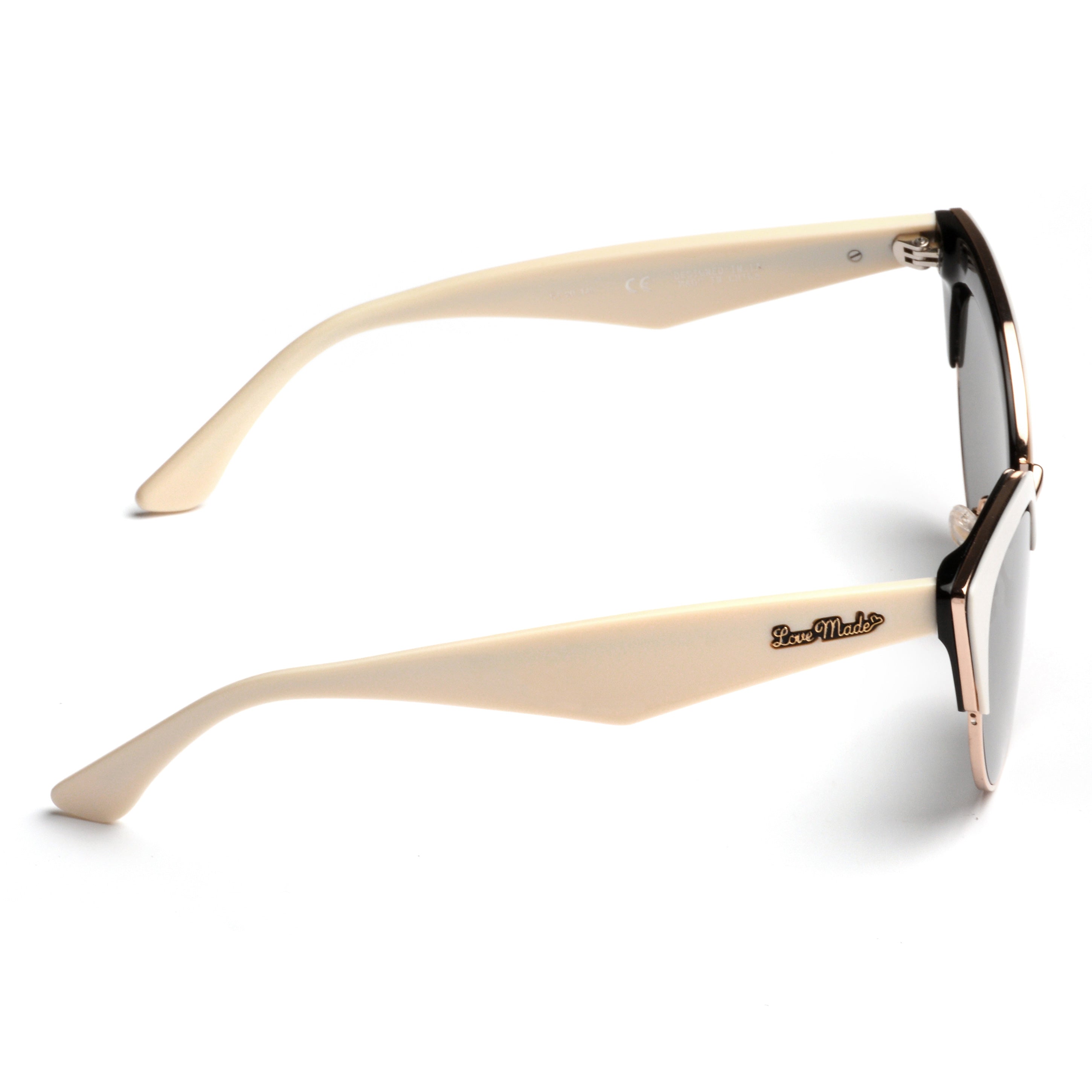 Akila x Love Made Cat Eye Sunglasses - Ivory – LOVE MADE display picture 2